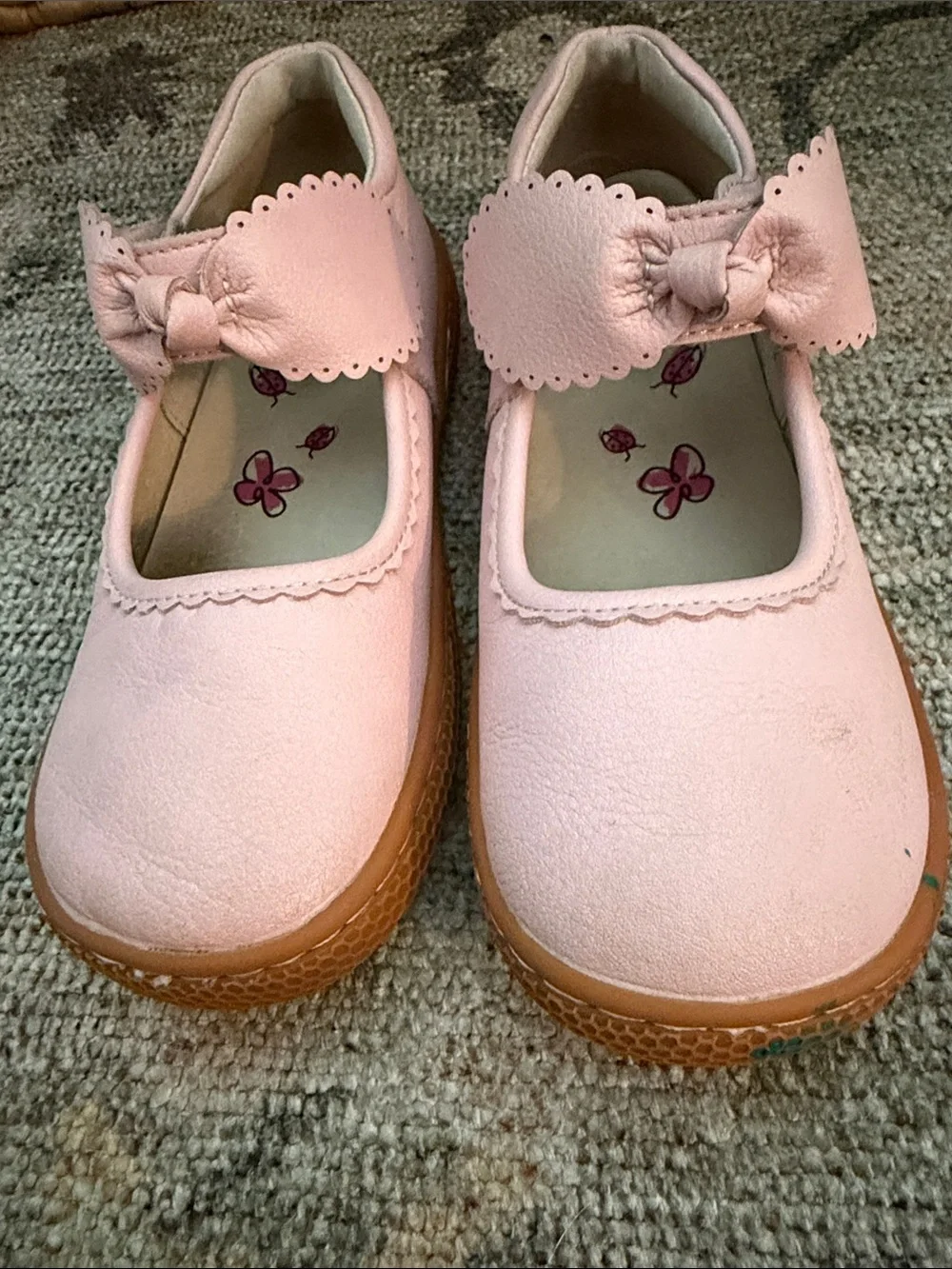 Livie & Luca Girls Pink Bow Mary Jane Kids Shoes